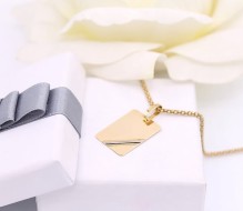 Złota zawieszka p.585/2,27g - blaszka   ŁS