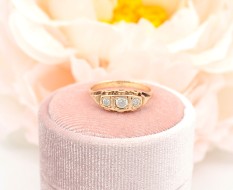 Złoty pierścionek p.585/2,55g z cyrkoniami   ŁZ