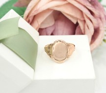 Złoty sygnet/pierścionek p.585/5,17g - różowe złoto   ŁS