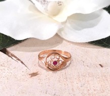 Złoty pierścionek p.585/1,53g  ażurowy   al.8