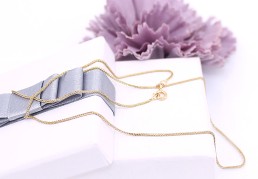 Złoty łańcuszek p.585/1,68g - splot lisi ogon   ŁS