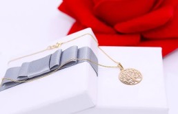 Złoty celebrytka p.333/1,07g z zawieszką - drzewkiem szczęścia  ŁZ