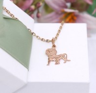 Złota zawieszka p.585/1,96g znak zodiaku Lew   ŁZ