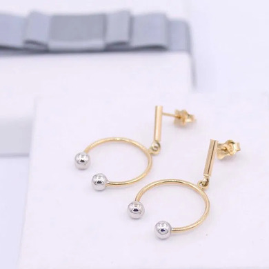 Złote kolczyki p.585/1,85g