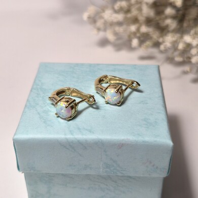 Złote kolczyki p.585/3,42g