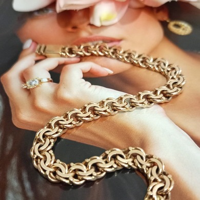 Złota bransoletka p.585/20,44g