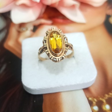 Złoty pierścionek p.585/5,38g