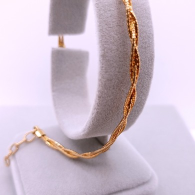 Złota bransoletka p.585/3,32g