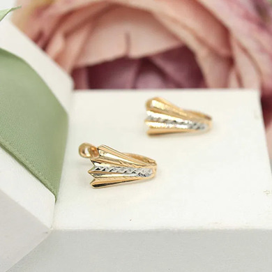 Złote kolczyki p.585/2,07g