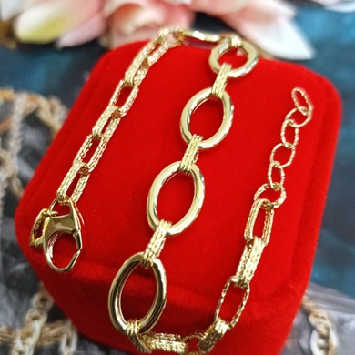 Złota bransoletka p.585/6,41g