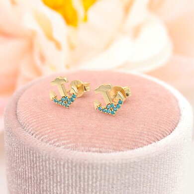 Złote kolczyki p.585/1,09g