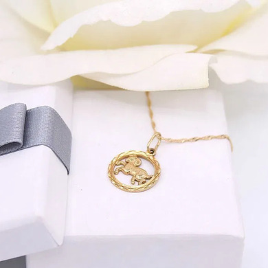 Złota zawieszka p.585/1,36g