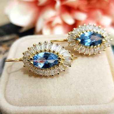 Złote kolczyki p.585/6,43g