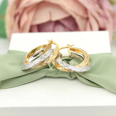 Złote kolczyki p.585/3,21g