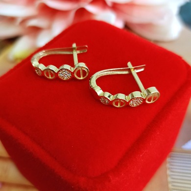 Złote kolczyki p.585/2,65g