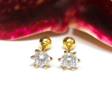 Złote kolczyki p.585/1,95g