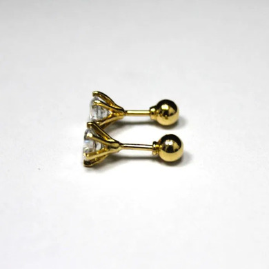 Złote kolczyki p.585/1,95g