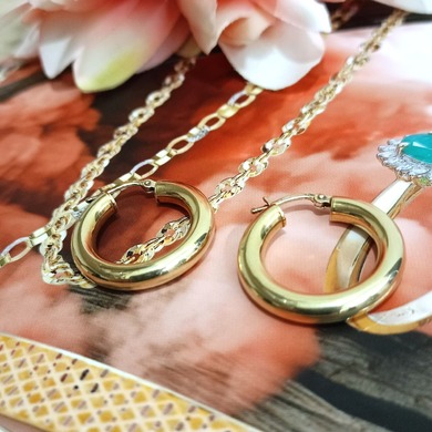 Złote kolczyki p.585/2,81g