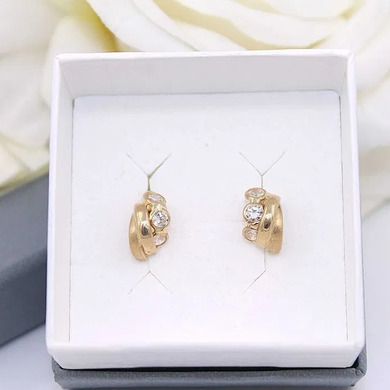 Złote kolczyki p.585/1,87g