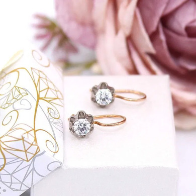 Złote kolczyki p.585/2,10g