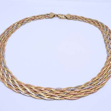 Złoty naszyjnik p.585/31,00g