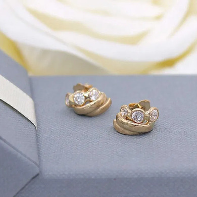 Złote kolczyki p.585/1,87g