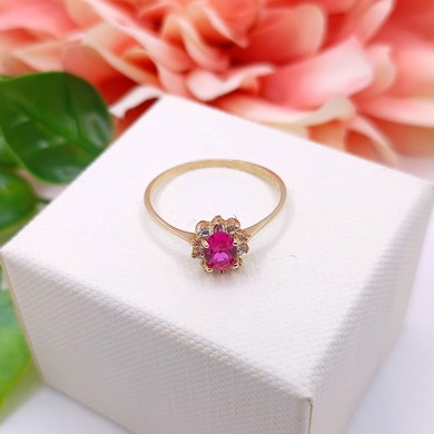 Złoty pierścionek p.585/1,37g