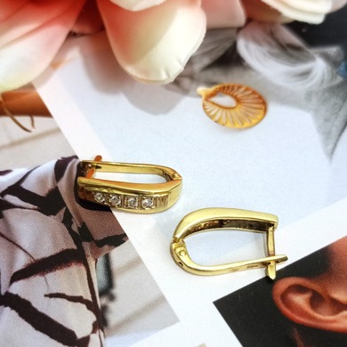 Złote kolczyki p.585/3,91g 