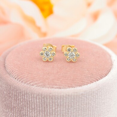 Złote kolczyki p.585/0,92g