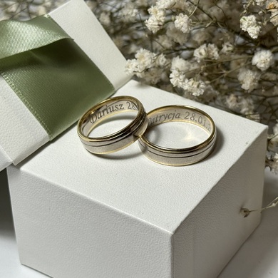 Złote obrączki p.585/11,89g Komplet
