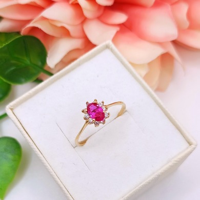 Złoty pierścionek p.585/1,37g