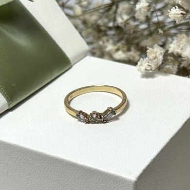 Złoty pierścionek p.585/1,53g