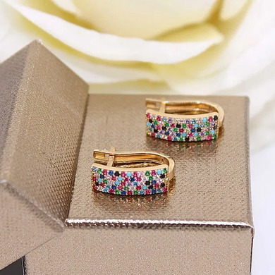 Złote kolczyki p.585/3,55g