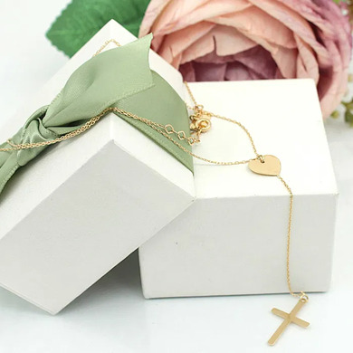 Złoty naszyjnik p.585/1,88g