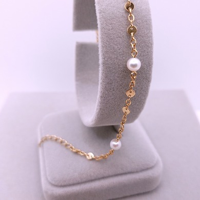 Złota bransoletka p.585/2,14g