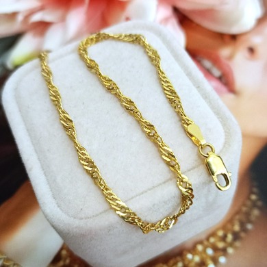 Złota bransoletka p.585/2,14g 