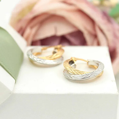 Złote kolczyki p.585/3,21g