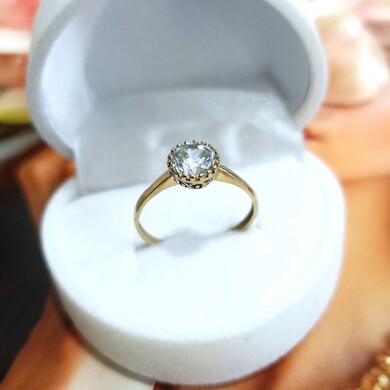 Złoty pierścionek p.333/1,28g