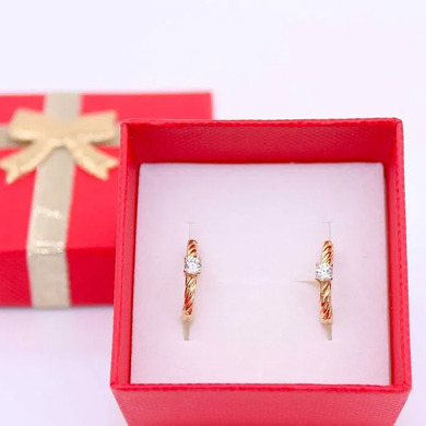 Złote kolczyki p.585/1,91g