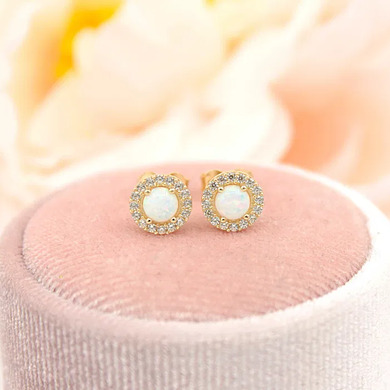 Złote kolczyki p.585/1,41g