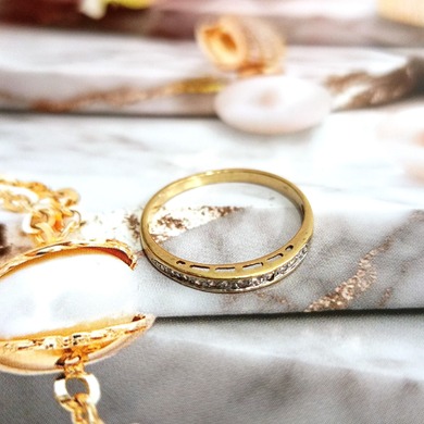 Złoty pierścionek p.585/0,95g