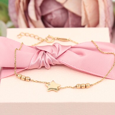 Złota bransoletka p.585/1,31g