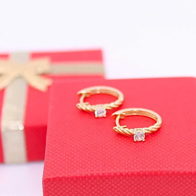 Złote kolczyki p.585/1,91g