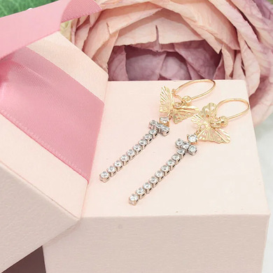 Złote kolczyki p.585/2,22g