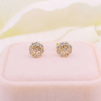 Złote kolczyki p.585/1,28g