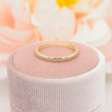 Złoty pierścionek/obrączka p.585/1,35g