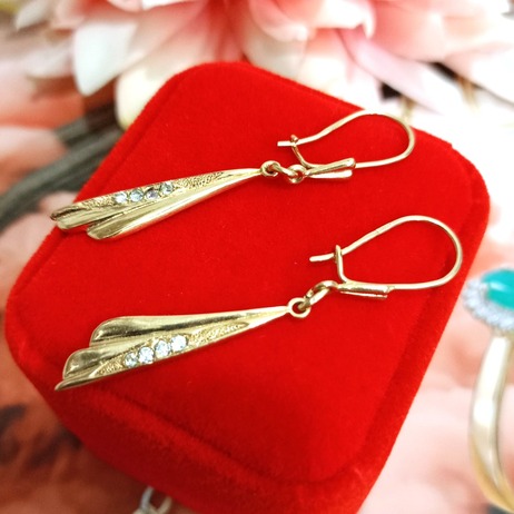 Złote kolczyki p.583/3,70g