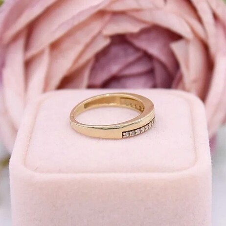 Złoty pierścionek/obrączka p.585/2,25g