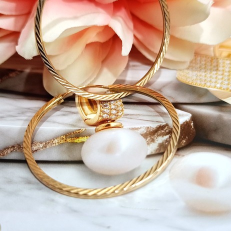 Złote kolczyki p.585/3,77g