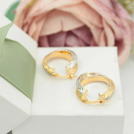 Złote kolczyki p.585/3,21g